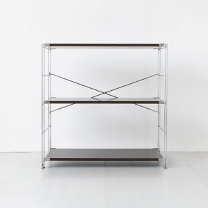 CHAKOC 선반 넓은 850x410x845mm, 3단, 브라운 3392.0306