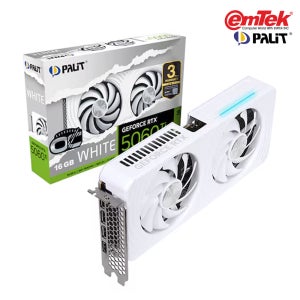PALIT 지포스 RTX 5060 Ti WHITE OC D7 16GB 이엠텍 그래픽카드