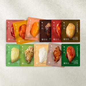 [바르닭] 최대 36팩SET 소스품은 닭가슴살 & 크런치 닭다리살
