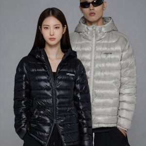 공용) Lite 글로시 후드 다운 점퍼