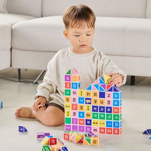 i100 브레인러닝 사각 큐브 자석블럭 (+ 가이드북 & 파우치) 1개 세트 (총 32pcs) A형