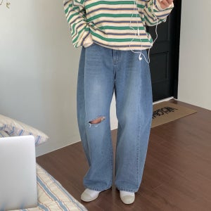 트임 구제 커브 허리 비죠 연청 중청 데님