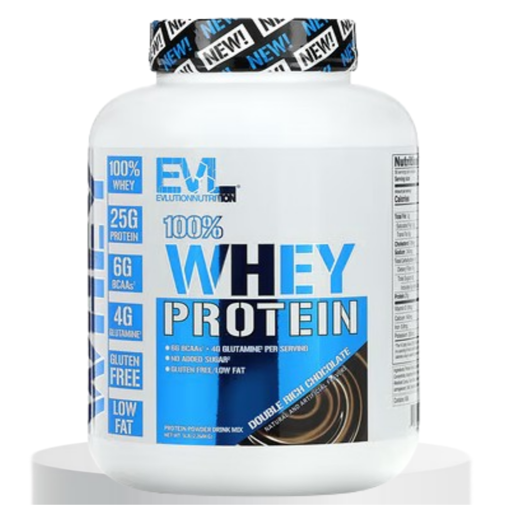 EVL 웨이 프로틴 초코맛 2.268KG 웨이프로틴 파우더 <b>에볼루션뉴트리션</b> 유청단백질