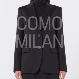 25FW 막스마라 스튜디오 FOLGORE 싱글 울 블레이저 022 네이비 MAX MARA FOLGORE SINGLE-BREASTED WOOL BLAZER (3컬러)