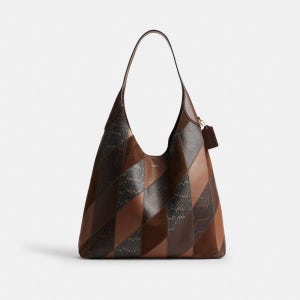 [코치][공식] 브루클린 숄더 백 39 위드 스네이크스킨 패치워크 CCC19 B4YBO