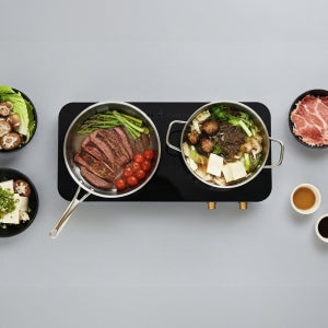 신일 2구 더블 인덕션 간편조작 9단계 온도조절 블랙(SHL-DB228BK)