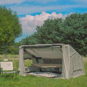 캠프빌리지 캠핑 텐트 루나벨 에어 텐트 베이지 (천장 TPU창 포함)