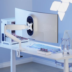 엔산 모니터암 고중량 메커니컬 스프링 싱글 거치대 - HE-15