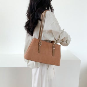 🍂가을신상🍂클래식 심플 스웨이드 숄더백