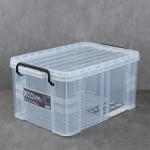 대형 수납 정리함 투명 리빙 박스 수납함 AA 레오 박스 340 34L