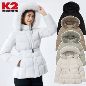 K2 수지 구스 다운 시그니처 도로시 벨트 패딩