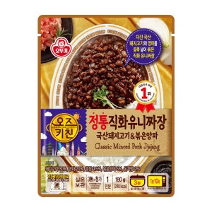 오뚜기 오즈키친 정통직화유니짜장, 180g, 1개