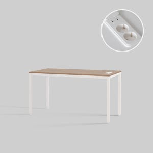 [두닷] 콰트로 PD 3.0 C타입 노트북 데스크 1400 x 800, 덴버오크+에어화이트