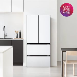 LG 디오스 AI 오브제컬렉션 김치톡톡 Z495MQQ212 스탠드형 김치냉장고 4도어 491L (에센스화이트/메탈)