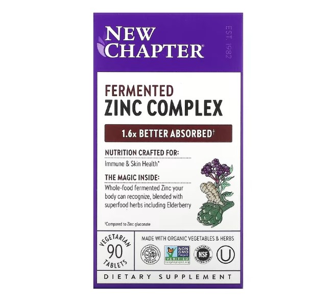 뉴챕터 <b>산화아연</b> <b>아연</b>구리 90정 3개월분 Zinc