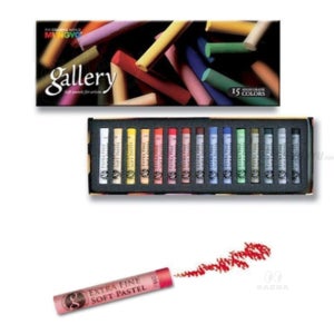 일상다많사 국산 전문가용 원형 소프트 파스텔 15색 지함 문교 지함케이스 아티스트 화방용품