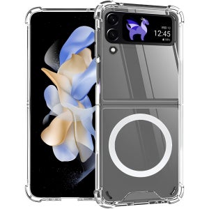 1+1 맥세이프 방탄 범퍼 투명 케이스 클리어, 갤럭시Z 플립4 지플립4