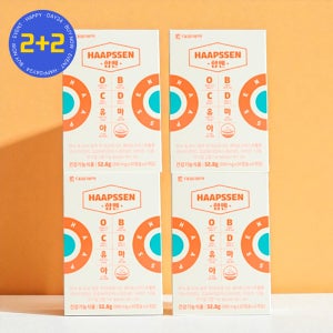 대웅제약 합쎈 오메가3 비타민B 유산균 마그네슘 60캡슐 4박스
