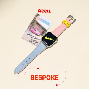 컬러조합이 가능한 애플워치 가죽 스트랩 에르메스 가죽 시용