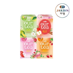 쟈뎅 아워티 과일티백 8P 디카페인 4종세트 A (캐모마일 2종+루이보스 2종)