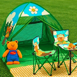 [위글위글] 2인용 소형 원터치 팝업 텐트 SET - Camping Bear