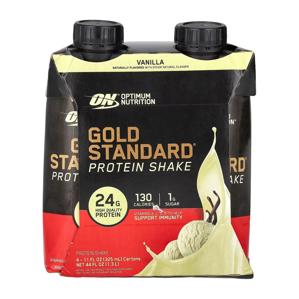 <b>옵티멈뉴트리션</b> 골드스탠다드 프로틴쉐이크 바닐라 4카튼 11fl온스 각 325ml
