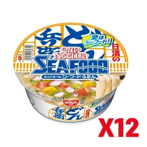 일본 컵라면 닛신 돈베이 해물우동 컵라면 79g 12개