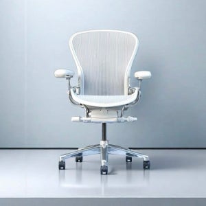 12년 보증 허먼밀러 뉴 에어론 체어 B TYPE 사무용 의자 CD+가죽암레스트, 미네랄