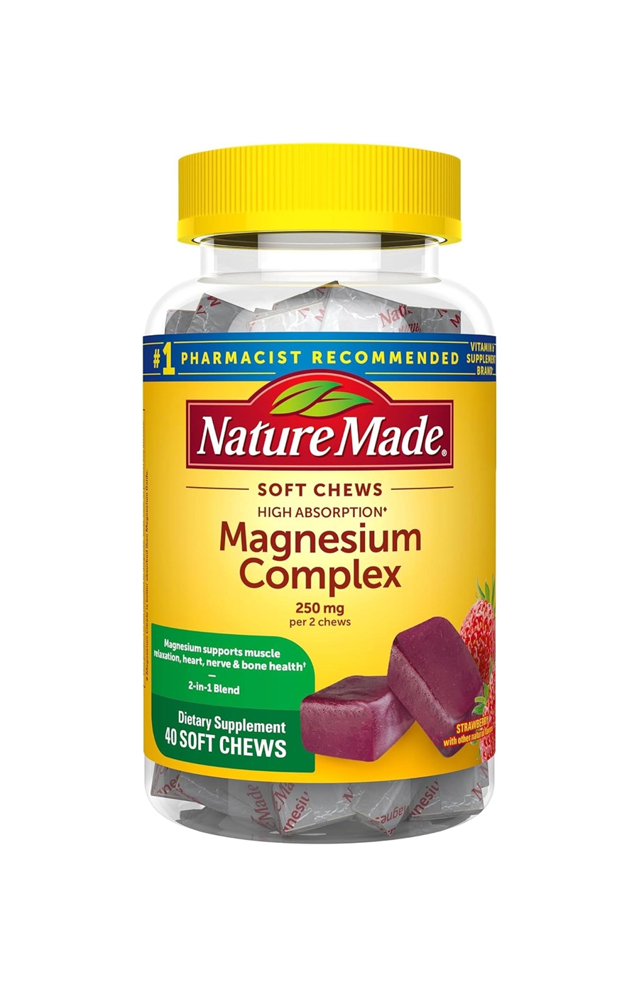네이처메이드 하이 앱솔션 <b>마그네슘 컴플렉스 250mg</b> 40소프트츄