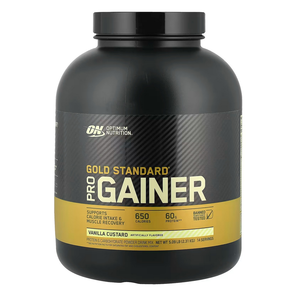 <b>옵티멈뉴트리션</b> 골드스탠다드 프로 게이너 바닐라 커스타드 5.09lb 2.31 kg