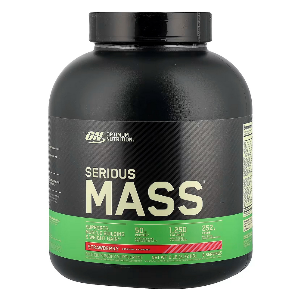 <b>옵티멈뉴트리션</b> 시리어스 매스 스트로베리 6lb 2.72 kg