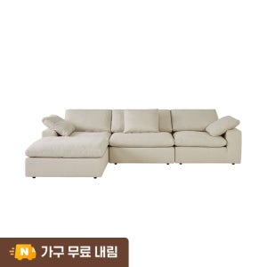 [리뷰이벤트] 까사미아 캄포 구스30 클래식 소파 스툴포함, 아이보리, 4인용