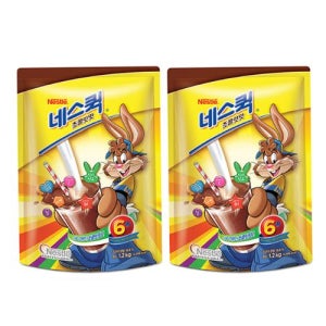 네스퀵 코코아 초코릿 초코우유 초코파우더 가루 코코아분말 1.2kg, 2개