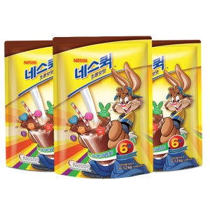 네스퀵 코코아 초코릿 초코우유 초코파우더 가루 코코아분말 1.2kg, 3개