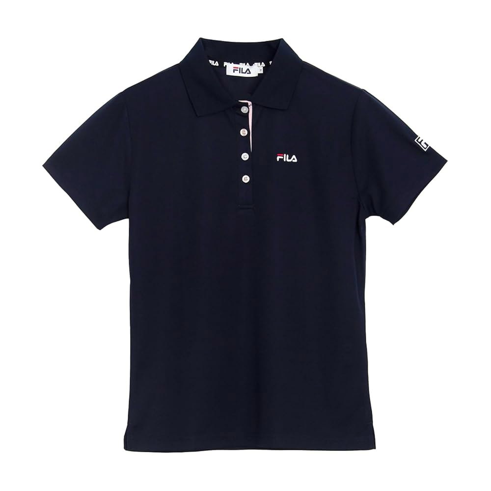 FILA 폴로 셔츠 여성 긴팔 반소매 속건 2타입 골프웨어 상의 심플 자수 로고 테니스웨어 fl1553네이비(속건)