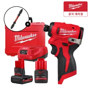 밀워키 M12 BLIDRC-5252C 충전 임팩트 드라이버 5.0Ah 2.5Ah 비트날포함