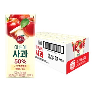 과일촌 아침에 사과 195ml 24개입
