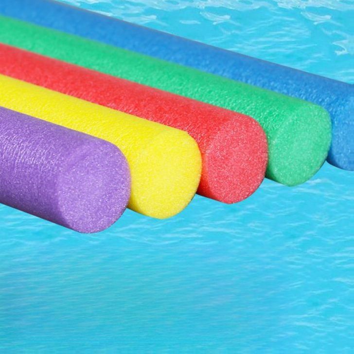 아쿠아봉 스펀지봉 스틱 훈련 링 패밀리 물놀이 고리 래프팅 6.5x1.5 m수영봉 레드