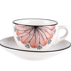 [누보] 세라믹시리즈 카푸치노잔 리스 핑크