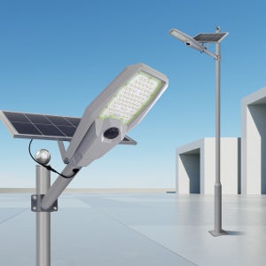 태양광 주차장가로등 태양열 공원가로등 헤드 센서등 LED 전구 볼라드등 600W 기둥4M