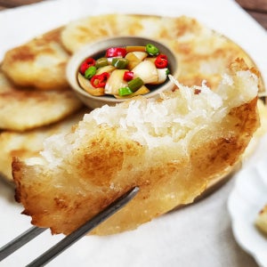 [전통 감자전] 땅콩이네 감자전 800g 국산감자, 부추전, 호박전