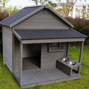 애견하우스 원목 반려견집 대형견 펫 야외 대형 개집 진돗개 발코니 지붕 모델 따뜻한 개집