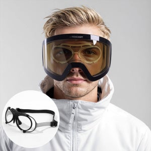 톰디어 스포츠 스노쿨링 스키고글 선글라스 다용도 도수클립 (길이조절 헤어밴드 타입) 블랙