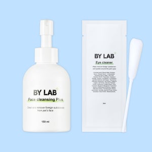 바이랩 강아지 눈물자국 전용 세정제 눈곱 냄새 제거 면봉 아이클리너 얼굴 케어 2종 세트