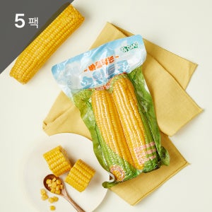 타다 스위트콘 노랑옥수수 초당옥수수 삶은 찐옥수수 통옥수수 싱글 더블콘 600g, 5개