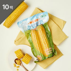 타다 스위트콘 노랑옥수수 초당옥수수 삶은 찐옥수수 통옥수수 싱글 더블콘 600g, 10개