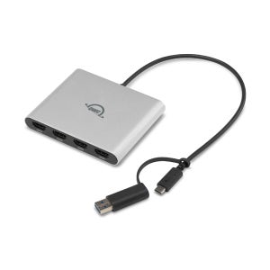 OWC USB-C Quad HDMI 4K 디스플레이 링크 어댑터 4포트 모니터 확장 복제