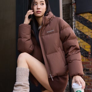 [디스커버리] 여성 올리아 글로우 다운 숏패딩 (Brown) DWDJ94056