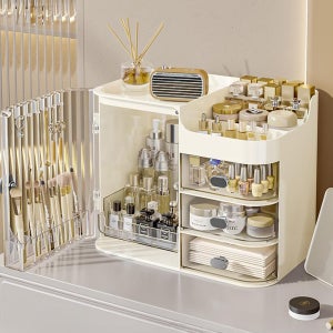 올인원 화장품정리함 화장대 립스틱 브러쉬 보관함 정리함 화장품정리대