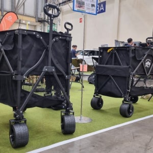 FILO 이층 캠핑 웨건 2층 광폭타이어 뒷문개방 접이식웨건 360도회전바퀴